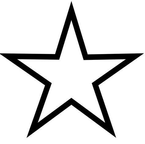 stars clip art black and white